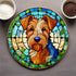 Welsh Terrier Glass Suncatcher Worktop Saver